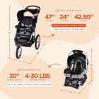 Baby Trend Expedition Travel System With Stroller And Car Seat  Millennium White