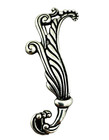 Vintage Los Castillo Taxco Mexican Sterling Silver Large Leaf Pin Brooch