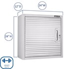 Seville Classics Ultrahd  Wall Storage Cabinet  24  W X 12  D X 24  H