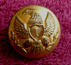 Civil War U s  Infantry Officer Eagle    I    Button  Non Dug Nice   W case