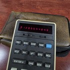 Vintage 1970s Hp Hewlett Packard Model 21 Calculator  With Case