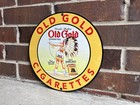 12     Old Gold Tobacco Cigarettes Vintage Style Metal Sign Indian Girl