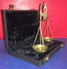 Vintage Manual Jewelry Weighing Scale W  Velvet Case