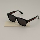 Gucci Gg0341s 001 Square Men   s Sunglasses Grey Lens 56mm Ships Today 