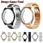 For Samsung Galaxy Watch 4 Classic 42 46mm 40 44mm Metal Band Strap   Case Cover