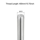 2 Pcs Fully Threaded Rod M10 X 400mm 1 5mm Pitch 304 Stainless Steel Right Hand