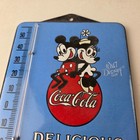 Vintage Coca Cola Sign - Mickey Soda Gas Pump Porcelain Ad Thermometer Sign