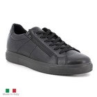 Alpine Swiss Dante Mens Leather Sneakers Made In Italy Low Top Minimalist Shoes