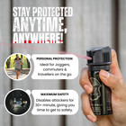 3 Police Magnum Pepper Spray Self Defense 2oz Fliptop Fogger Security Protection