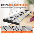 Uimoso32 Note Glockenspiel Xylophone Bell Kit With Mallets  Stand   Practice Pad