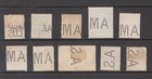 Norway   Perfinned Stamps   ae O   U S     a F    a M  And  a S 