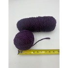 Chunky Purple Wool Blend Yarn Bulky Weight Knitting Crochet Lot Deep Violet 10oz
