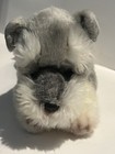 Vintage Russ Plush Schnauzer Puppy Dog Gray White Yomiko Classics Stuffed Animal
