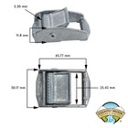 1 Inch Nickel Plated Press Cam Buckles Closeout  10 Pack