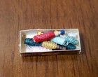 Vintage Bobbins With Assorted Color Thread For Miniature Dollhouse  Or Room Box 