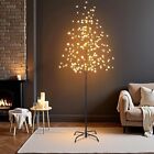 6 Ft Pre-lit Christmas Tree Artificial Cherry Blossom Tree With Led Light