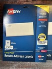 Avery Return Address Labels Laser inkjet 2 3 X 1 3 4 Inches White  18294  3 Lot