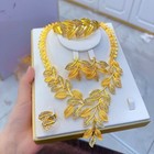 Bridal Wedding Jewelry Set Necklace Earrings Bracelet Ring Ethnic Style