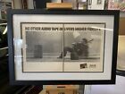 Vtg Maxell Blown Away Man In Chair Large 2 Page Print Ad Original Framed