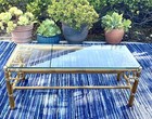 Authentic Mcguire Vintage Rattan Coffee Table     marview     Boho  Uship Delivery 