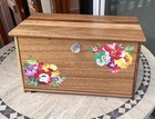 Pioneer Women Sweet Romance Acacia Wood Bread Box 16    9    8 In