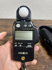 Minolta Auto Meter V F Flash ambient Light Meter Vf  With Case