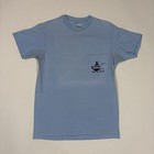 Vintage 80s Hawaii Pacific Blue Charters Boat Kona Tshirt Blue Size Medium