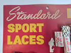 Vintage 1940 s Standard Sport Shoe Laces Store Display With Nine Pairs