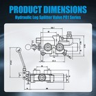 For Log Splitter Hydraulic Valve 25 Gpm 3500 Psi Lva-95na7 Adjustable Detent