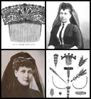 Victorian Dyed Steer Horn Hair Comb  -  No Us Import Fees