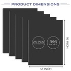 Golden State Art 25-pack 12x16 Black Foam Boards 3 16  Thick Poster Display