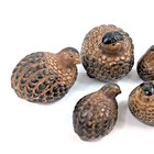 Vtg Otagiri Japan Quail Family 5 Figurines Ceramic Partridge Mcm Dad Mama Babies