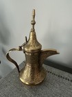 Vintage Brass Dallah Middle Eastern Coffee tea Pot 12   