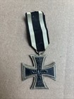 Ww1 German Prussian 1914 Iron Cross 2nd Class Medal Ring Marked W  Ribbon