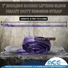 4 Pack 1  X 6ft Endless Round Lifting Sling Rigging Wrecker Recovery 2600 Lbs