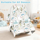 Car Seat Cover Baby Winter Carseat Covers Boy Infant Canopy Breathable Mesh Peep