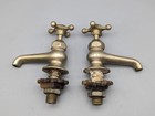 Antique Crane Brass Bath Kitchen Sink Basin Cross Handle Taps March 13  1923 