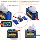 4pcs Sg90 9g Micro Servos For Rc Robot Helicopter Airplane Controls Car Boat 