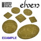 Rolling Pin - Elven Texture - Texture Terrain Roller For Wargames And Miniature