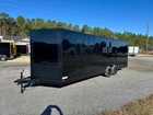 New 8 5x24 V-nose Enclosed Car Hauler Trailer 5200 Lb Axles   080 Metal