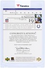 Johnny Unitas Indianapolis Colts Autographed 2001 Upper Deck Legends  ju Card