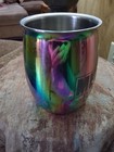 Wild Bill   s Olde Fashioned Soda Pop Company Metallic Rainbow 20 Oz Barrel Mug