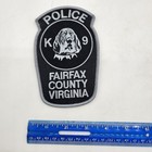 Htf Fairfax County Virginia Police Patch Hook And Loop K9 Dog Bloodhound
