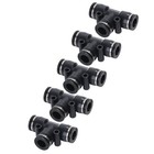 Push To Connect Air Fittings Tube 1 4  Od Air Line Tee Union Push Pack Of 5