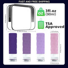 Travel Bottles Set 3oz Silicone Leak-proof Toiletry Containers