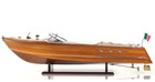 Large Riva Ariston Speed Boat Wood Scale Model 35  Italian Mahogany Runabout