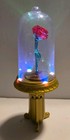 Disney Beauty   The Beast Light-up Enchanted Rose Figurine In Glass Dome