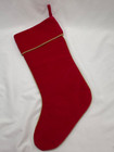 Needlepoint Tabby Cat With A Big Red Bow Christmas Stocking Velvet Back