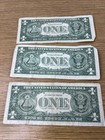Lot Of 3 1957  1 Star Note Silver Certificate One Dollar Bill U s Paper Currency