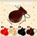 8 Pcs Spanish Castanets Flamenco Wooden With String Finger Castanets 8